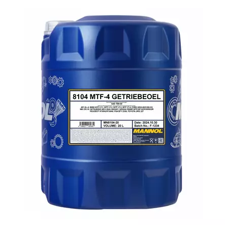 Vaihteistoöljy MTF-4 75W-80 Mannol - Manuaalivaihteisto- ja peräöljyt - MN8104 - 1