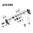 Drum and gear ATC350 BMW transfer case - ATC350 - 350-01100 - 3