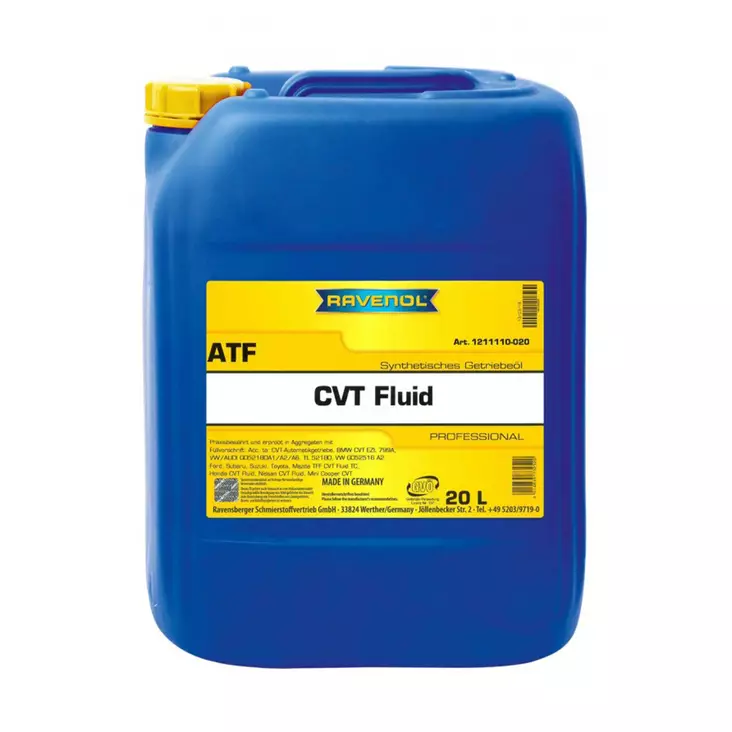 Automaattivaihteistoöljy ATF CVT Fluid Ravenol 20L - CVT vaihteistoöljyt - 1211110-020 - 1
