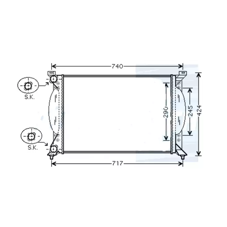 Cooler Audi A4 / Seat Exeo8E0121251A - Oil coolers - 12201 - 1