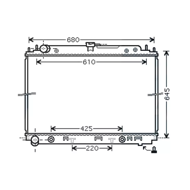 Cooler Nissan Navara / Pathfinder - 3N71B / 4N71B - 21460EB30A - 1